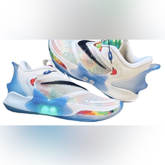 LIMITED EDITION Brand New NIKE Men's Size 15 Shoes Light Up Adapt BB 2.0 Tie-Dye - Picture 6 of 6